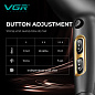 Фен профессиональный VGR V-457 PINK, 2 скорости, 3 температурных режима, 2400 Вт