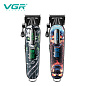 Аккумуляторная машинка для стрижки (clipper) VGR V-279 GREEN, 6 насадок, 9000 RPM, 2500 mAh, LED display
