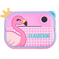 Детский фотоаппарат мгновенной печати YT008  PINK FLAMINGO с поддержкой microSD card, 3Y+