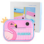 Детский фотоаппарат мгновенной печати YT008  PINK FLAMINGO с поддержкой microSD card, 3Y+