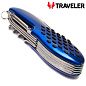 Багатофункціональний ніж Traveler з 11 інструментами K5011GSC Black/Blue