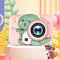 Детский фотоаппарат Q6, PINK DINOSAUR