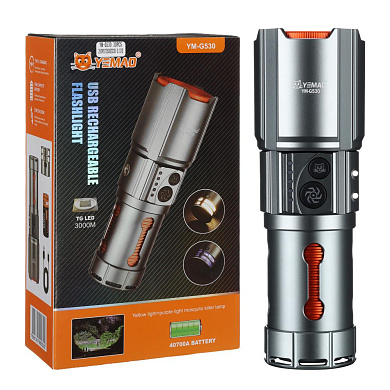 фонарь yemao ym-g530 tg 30w, 1x40700, power bank, зу type-c, zoom, защита от комаров, оптом, купить