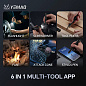 Фонарь YEMAO YM-M91 XPG, 1x10280, ЗУ Type-C, 6-in-1 multitool