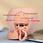 Bluetooth-колонка TG337 с RGB ПОДСВЕТКОЙ, speakerphone, радио, pink