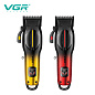Аккумуляторная машинка для стрижки (clipper) VGR V-026 GOLD, 6 насадок, 9000 RPM, LED display