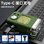 Фонарь налобный MULTIFUNCTIONAL YM-T618-LED+COB, Motion Sensor, Li-Ion аккум., зажигалка, ЗУ Type-C, Box