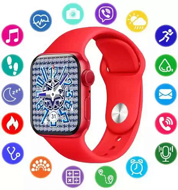 smart watch nb-plus, беспроводная зарядка, red, оптом, купить