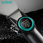 Аккумуляторная машинка для стрижки (clipper) VGR V-001 BLACK, 10 насадок, 9000 RPM, 4600 mAh, LED light, LED display