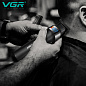 Триммер VGR V-987 BLACK, 3 насадки, LED display