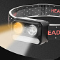 Фонарь налобный 2069-XPG(white)+XPG(yellow)+5SMD(red), Motion Sensor, Li-Ion аккумулятор, ЗУ Type-C