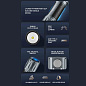Фонарь YEMAO YM-A81 KX70-9, 1x21700, ЗУ Type-C