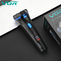 Електробритва VGR V-314 для чоловіків, роторна для вологого та сухого гоління, IPX6, LED Display