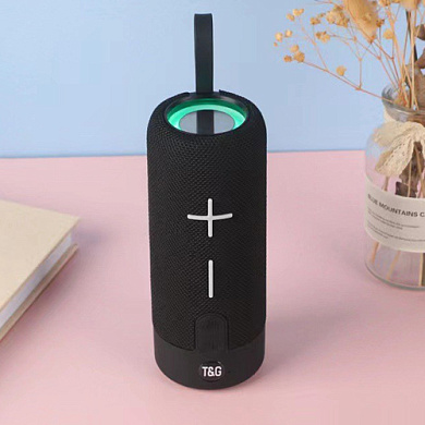 bluetooth-колонка tg619c с rgb подсветкой, speakerphone, радио, black, оптом, купить