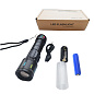 Фонарь NIGHT VISION FLUORESCENCE CA171-D 1 РЕЖИМ WHITE LASER LED PM10-TG, индикация заряда, 1x18650/3xAAA, ЗУ Type-C, zoom, Box