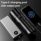 Фонарь CB-B53-TG, 3х18650, Power Bank, индикация заряда, ЗУ Type-C, zoom, Box
