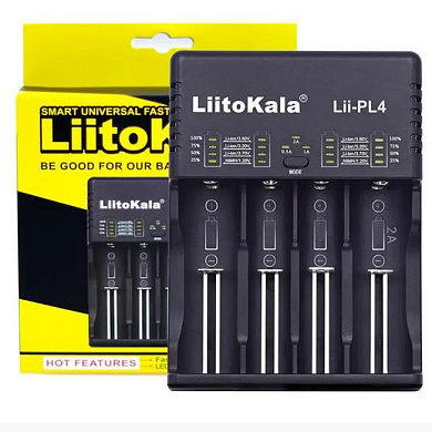 зарядное устройство liitokala lii-pl4, 4x10440/ 14500/ 16340/ 17335/ 17500/ 17670/ 18490/ 18650/ 22650, оригинал, оптом, купить