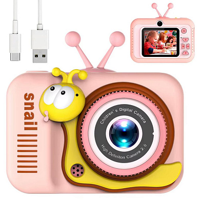 детский фотоаппарат q2, pink snail, оптом, купить