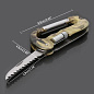 Тактический нож Traveler A-08 кемпинг, альпинистский карабин, крюк, LED фонарик