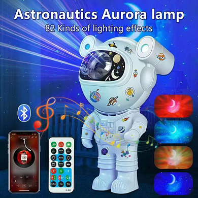 уценка звездный 3d проектор xl-731 astronaut, bluetooth, speaker, night light , оптом, купить