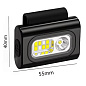 Фонарь налобный 505-XPE+8SMD(white+red+blue), Li-Ion аккумулятор, ЗУ Type-C, клипса на магните