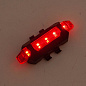 Велофонарь STOP DC-918/093, Red, Waterproof, Li-Ion  аккум., ЗУ microUSB