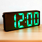 Годинник мережевий VST-898-4, яскраво-зелений, температура, USB