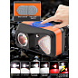 Фонарь налобный W-18-XPG+6SMD(white+red), Motion Sensor, 1x14500, ЗУ Type-C