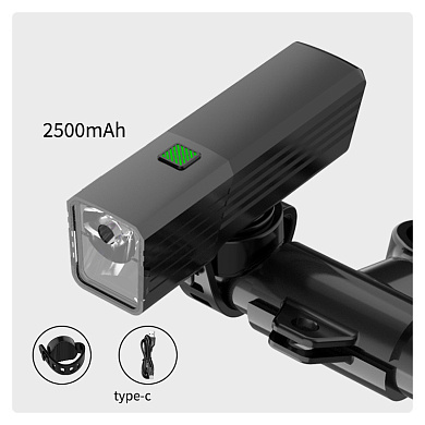 велофонарь bl-2024-4-xpg, индикация заряда, waterproof, li-ion аккум., зу type-c, оптом, купить