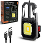 Фонарь MULTIFUNCTIONAL 5138/KL-535-COB ULTRA(White+Yellow+Red), multitool, Li-Ion аккум., магнит, карабин, отвертка, ЗУ Type-C