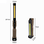 Фонарь WORKLIGHT WL-08-XPE+COB(white+yellow+red), power bank, Li-Ion аккум., поворот180º+180º, магнит, зажим, крюк, ЗУ Type-C, Box