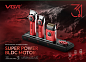 Комплект VGR STEPLERSS PRO 3 IN 1 RED, машинка для стрижки (Clipper), триммер, электробритва