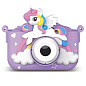 Дитячий фотоапарат  X2A, PURPLE UNICORN