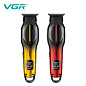 Триммер VGR V-226 RED, 9000 RPM, 3 насадки, LED display