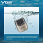 Электробритва VGR V-345 GREY, роторная, IPX7