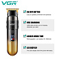 Триммер VGR V-929 GOLD, 3 насадки, LED display