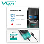 Электробритва VGR V-308 GREEN шейвер, двойное лезвие, 9000 RPM, LED Display