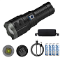 Фонарь AK138 WHITE LASER LED PM60-TG, 4х18650, power bank, индикация заряда, ЗУ Type-C, zoom, Box