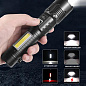 Фонарь COB18-WHITE LASER LED PM10-TG+COB, 1x18650, power bank, магнит, ЗУ Type-C, zoom
