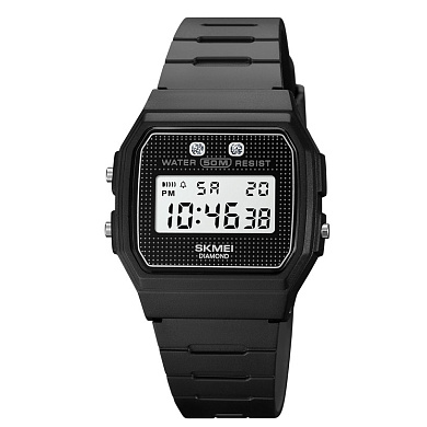 часы наручные 1952pbk skmei, black-pu belt, оптом, купить