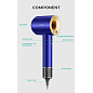 Фен профессиональный VGR V-445 BLUE, 3 уровня обдува, 4 уровня температуры, 1600 Вт, 110000 RPM