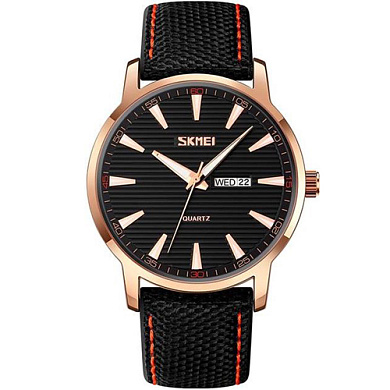 часы наручные 9303rgbk skmei, rose gold/black, оптом, купить