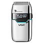 Электробритва VGR V-350 SILVER шейвер, двойное лезвие, 2 насадки, LED Display
