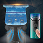 Триммер VGR V-946 с технологией охлаждения ICE TECHNOLOGY, 4 насадки, 8000 RPM, 3000 mAh, LED display