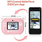 Детский фотоаппарат мгновенной печати YT008, PINK UNICORN с поддержкой microSD card, 3Y+, WiFi 