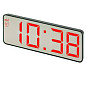Часы сетевые VST-898-1, красные, температура, USB