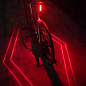 Велофонарь LEADBIKE LD77-LS-4LED с лазерной разметкой, waterproof, Li-Ion  аккумулятор, ЗУ Type-C