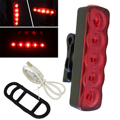 велофонарь xfl-101-5led, waterproof, li-ion  аккумулятор, зу microusb, оптом, купить