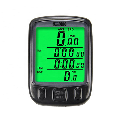 велокомпьютер sd-563a, подсветка дисплея, 27 функций,waterproof, оптом, купить