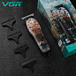 Триммер VGR V-953, 3 насадки, индикатор зарядки